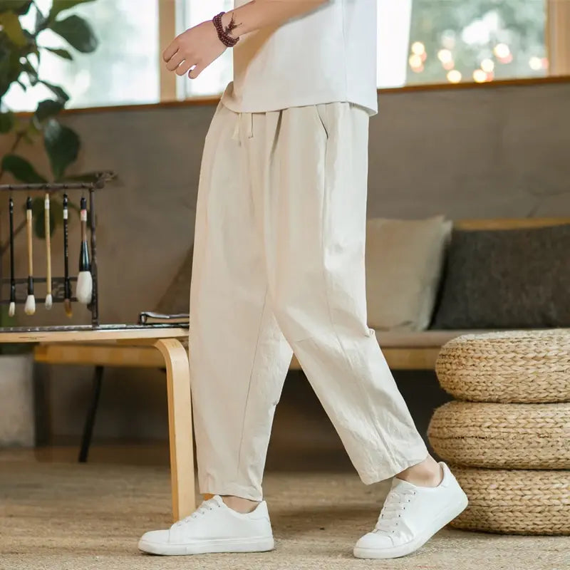 Cotton Linen Casual Pants