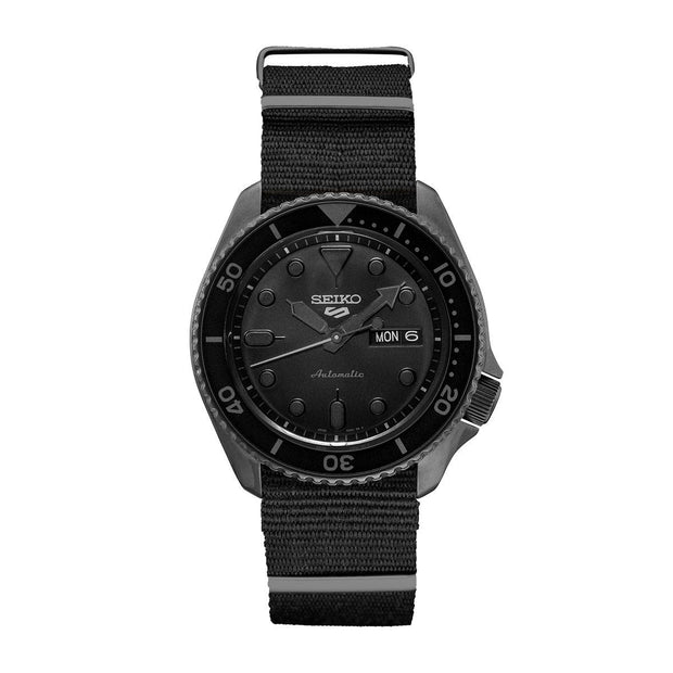 Seiko 5 SRPD79K1 - Black Stealth Watch NATO Strap - Time Horizon