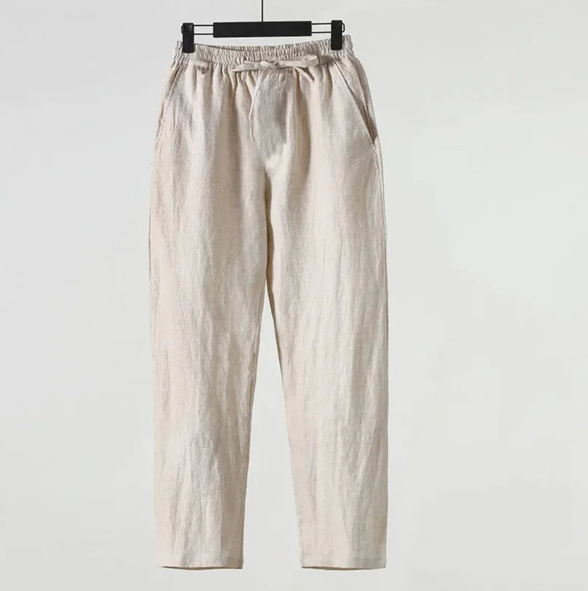 Men's Cotton Linen Cropped Pants