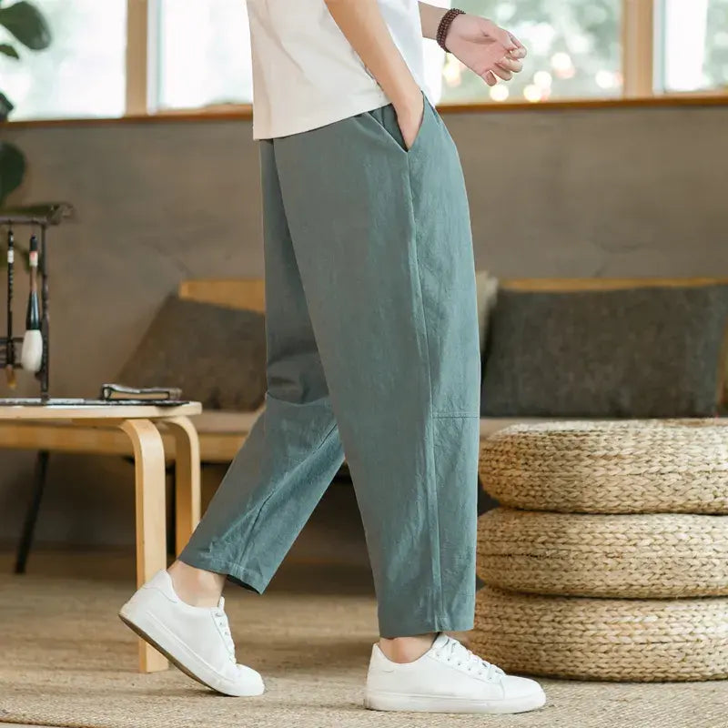 Cotton Linen Casual Pants