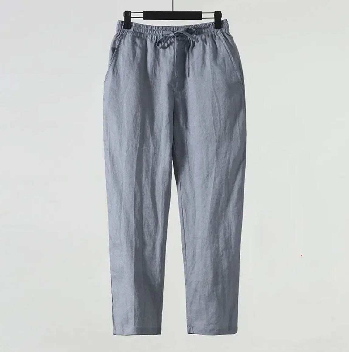 Men's Cotton Linen Cropped Pants