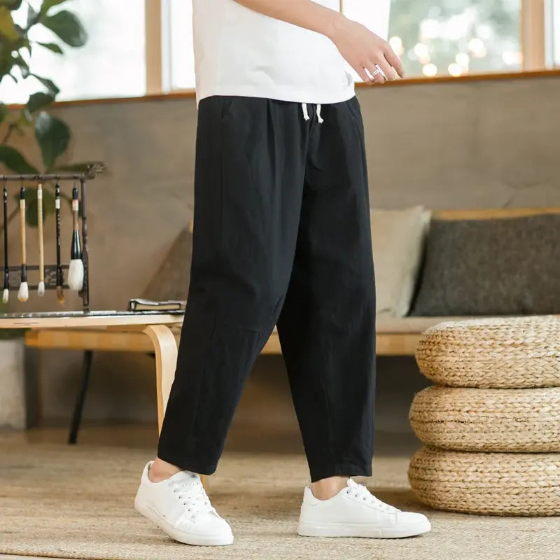 Cotton Linen Casual Pants