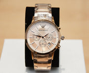 Emporio Armani AR2452 - Rose Gold Chronograph Men's Watch 