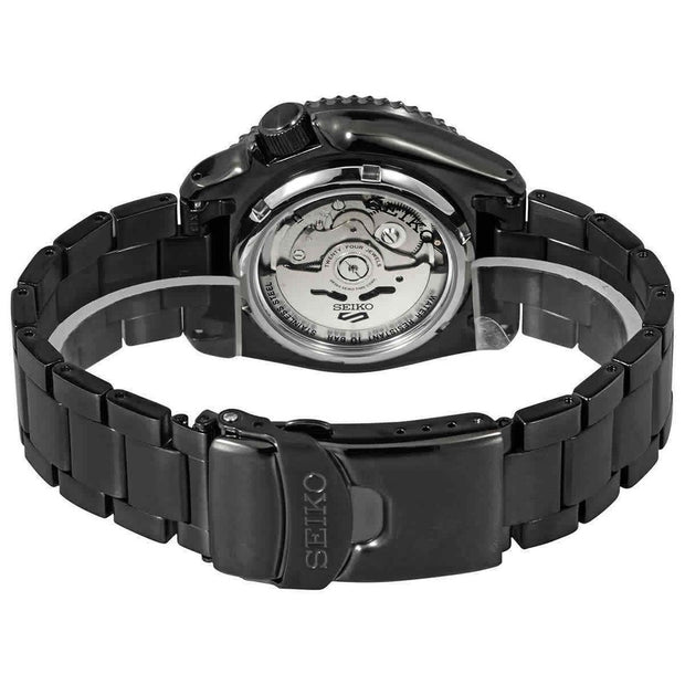 Seiko 5 SRPD65K1 - Black Automatic Steel Watch - Time Horizon