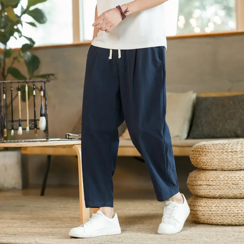 Cotton Linen Casual Pants