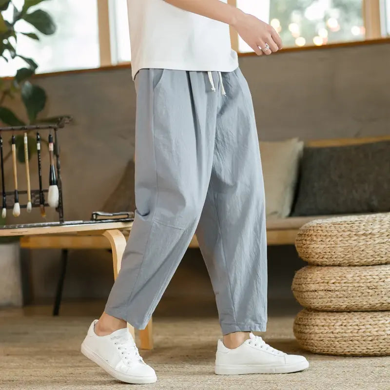 Cotton Linen Casual Pants